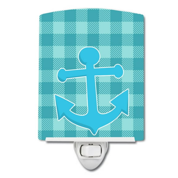 Caroline's Treasures BB8892CNL Nautical Anchor #3 Ceramic Night Light, 6x4x3", multicolor
