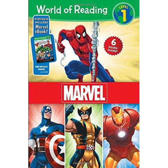 World of Reading Marvel Boxed Set: Level 1 Purchase Includes Marvel Ebook! (Hardcover) by Dbg