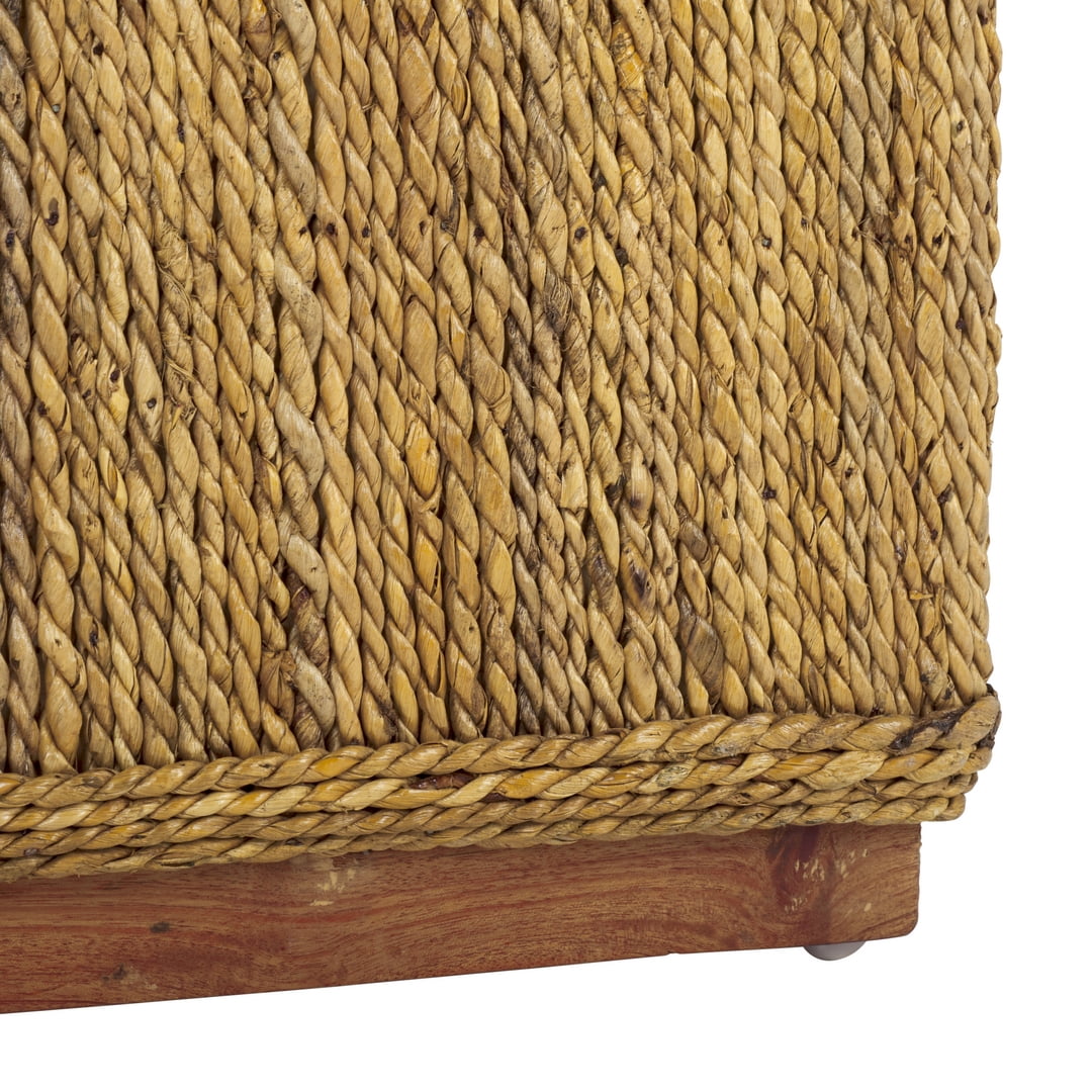 Safavieh Couture Donnabella Woven Abaca Ottoman, Natural