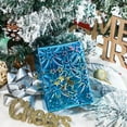 thumbnail image 6 of EP Holographic Foil Wrapping Paper - Mini Roll - Silver Snowflake/Blue Star/Green Geometric Pattern for Christmas, Holiday, Wedding, Birthday - 17 x 120 inches - 3 Rolls (42.5 sq.ft.ttl.), 6 of 14