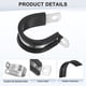 thumbnail image 2 of Uxcell 12 Pcs Abrazaderas de Cable 0.98" Acero Inoxidable 304 Goma Forma R para Tubo, 2 of 7