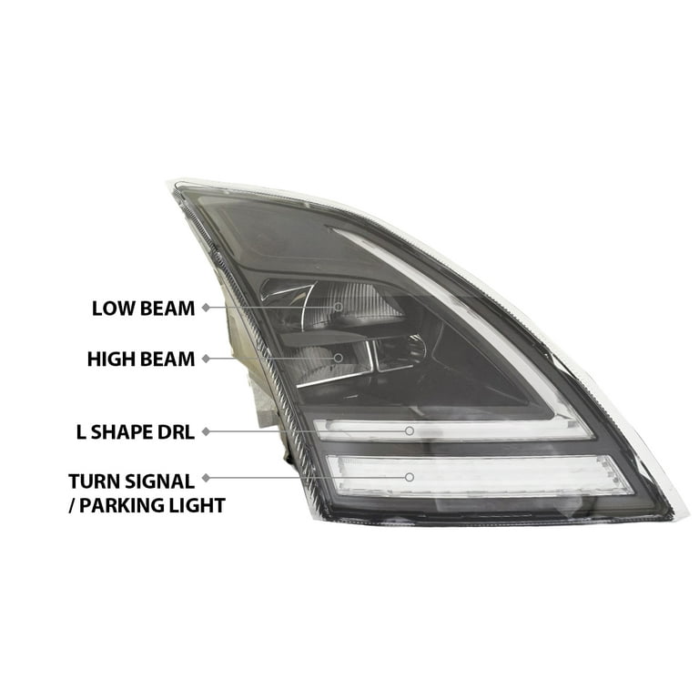 APA Replacement Full LED Headlight with DRL for 2018 - 2021