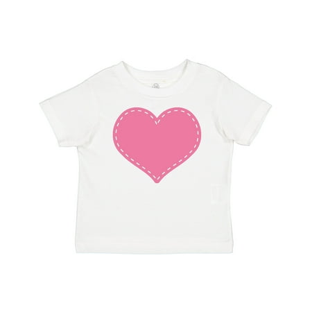 

Inktastic Pink Heart (Stitch Border) Gift Baby Girl T-Shirt