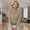 Khaki, variant on Women Autumn Pullover Elegant Long Sleeved Solid Color Autumn and Winter Warm Sweater Womens Petite Tops Walkaway Sweatshirt Womens Cold Weather Sweaters Star Sweatshirt Sweeter Man