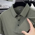 thumbnail image 5 of CCRFTGI Men's Polo Shirts Beer Belly Short Sleeve Wear Collared Textured Shirt Stretchy Quick Dry Casual Golf Green 4XL, 5 of 5