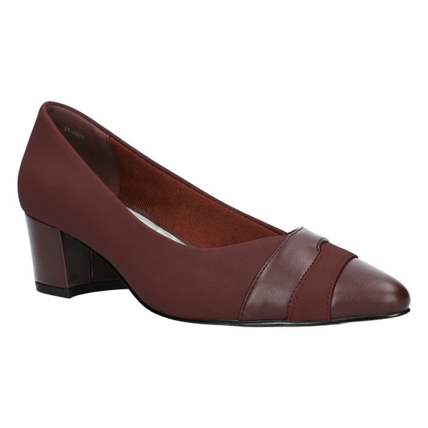 elle strappy low block heel