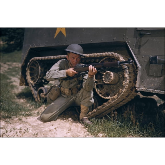 24"x36" Gallery Poster, M1 Garand rifle , Fort Knox, Kentucky 1942