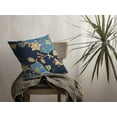 thumbnail image 3 of Navy Blue Garden Indoor Outdoor Zippered Throw Pillow, 3 of 4