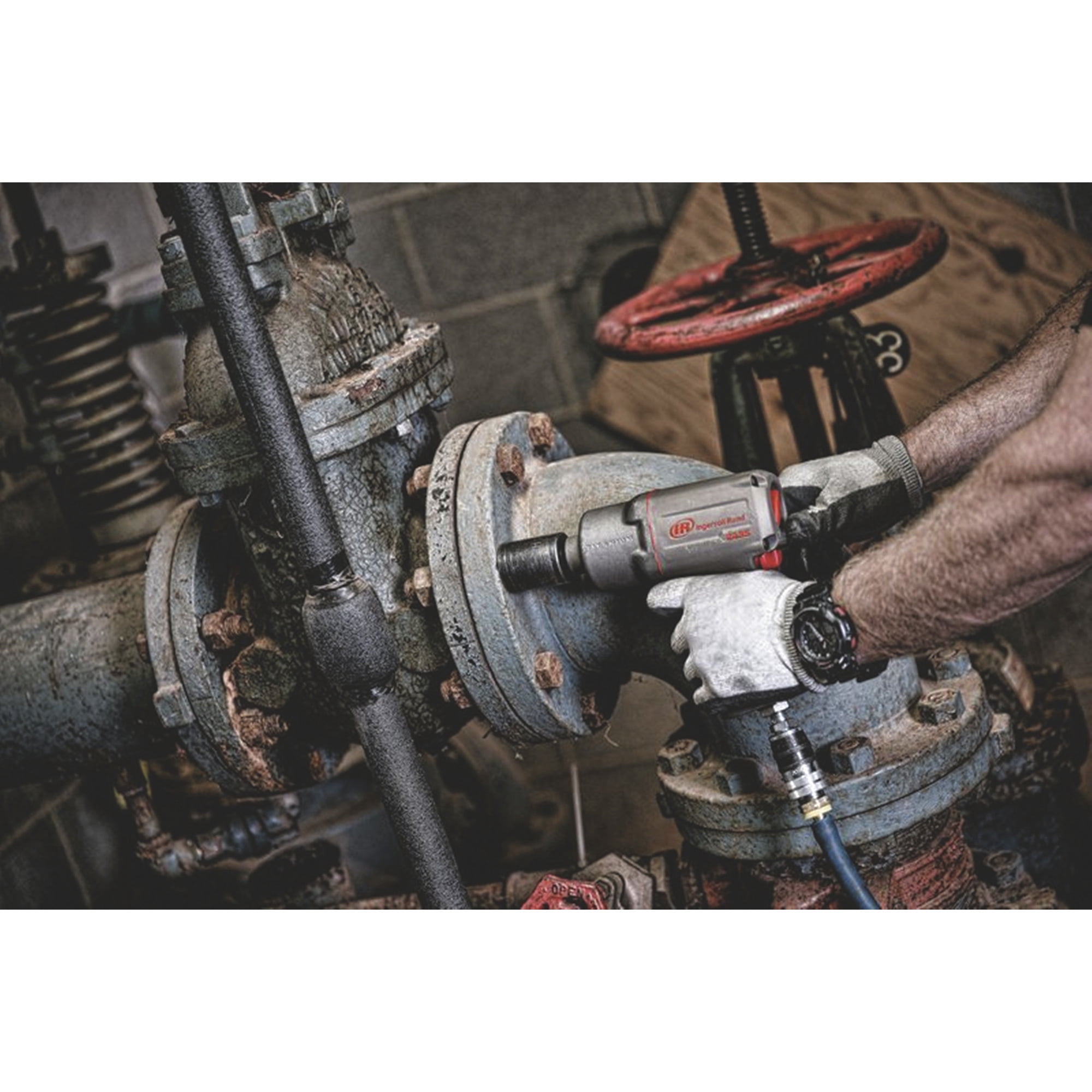 Ingersoll Rand Air Impact Wrench, 1/2in. Drive, 6 CFM, 1350 Ft./Lbs. Max Torque, Model# 2235TiMax