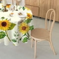 thumbnail image 6 of Oval Sunflower Tablecloth 60x84 inches, Waterproof Wrinkle Resistant Durable Polyester Table Cover Spring Summer Watercolor Floral Tablecloth for Indoor and Outdoor, Holiday Kitchen Dining and Parties, 6 of 6