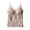 Gray, variant on Women's Lace Built in Bra Tank Top Summer Sexy Stretch V-Neck Double Strap Camisole Casual Sleeveless Home Undershirt Gray