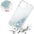 thumbnail image 5 of Compatible with iPhone 13 Mini Case Glitter Luxury Cute Love Liquid Quicksand Clear Soft TPU Girls Women Stylish Bumper Shockproof Protective Case for iPhone 13 Mini 5.4 inch Sliver YB, 5 of 12