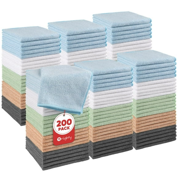 Towel Orighty - Paños de microfibra (200 unidades, 30 x 30 cm), multicolor