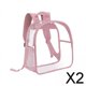 thumbnail image 1 of Paquete de PVC,Mochila de PVC transparente impermeable grande para mujeres y hombres,Mini bolsa transparente resistente para uso en el lugar de trabajo ,Mochila con correa, 1 of 8