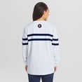 thumbnail image 2 of Women's WEAR by Erin Andrews  White Houston Astros Oversized Long Sleeve Striped T-Shirt, 2 of 4