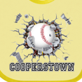 thumbnail image 4 of Inktastic Cooperstown Baseball Breakthrough Boys or Girls Baby Bib, 4 of 4