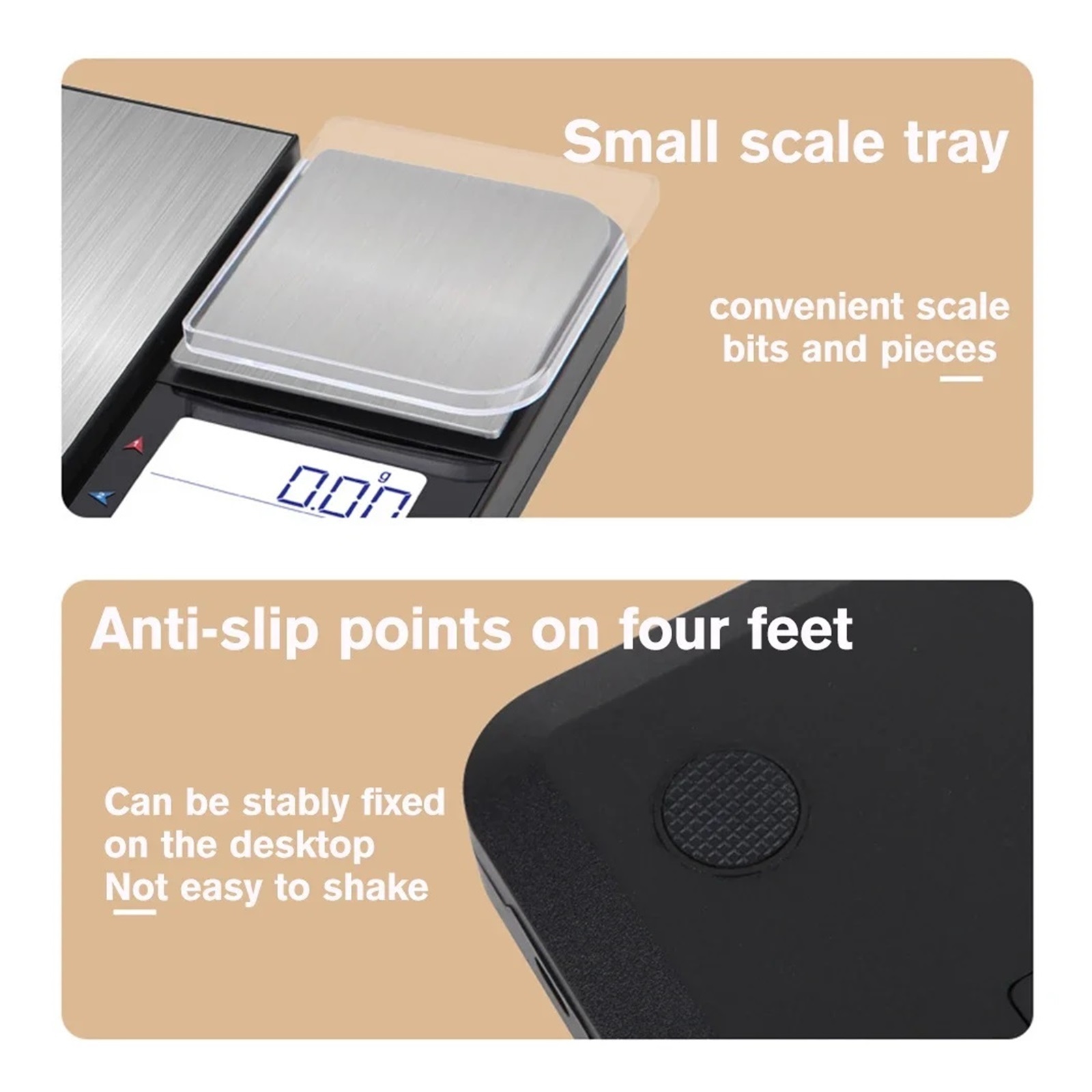 Kitchen Coffee Scale with Double Scale Pan Digital Food Multifunction Weighing Scale High Precision