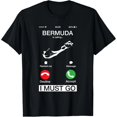 thumbnail image 1 of Camiseta de Mujer "Bermuda Me Llama y Yo Voy" - Diseño Divertido para Pantalla del Teléfono, 1 of 7