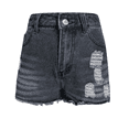 thumbnail image 6 of Jean Denim Shorts for Women High Waisted Womens Shorts Flat Front Distressed Ripped Solid with Pockets Streetwear Casual Shorts, 6 of 7