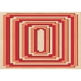 thumbnail image 1 of Ahgly Company Indoor Rectangle Patterned Neon Red Area Rugs, 3' x 5', 1 of 1