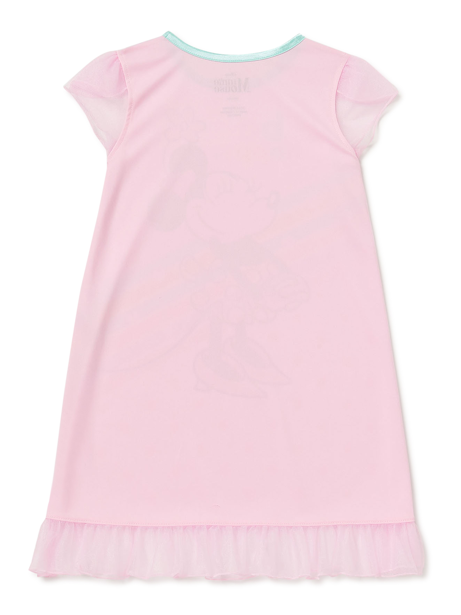 Disney Minnie Mouse Girls Ruffle Short Sleeve Pajama Nightgown, Sizes 4-10 - image 2 of 3