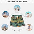 thumbnail image 6 of FORMRS Boys Swim Trunks Quick Dry Mesh Lining Beach Boardshorts, Sizes XS-XL, Floral Black Cats Pattern, 6 of 7