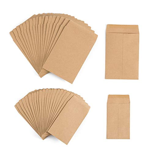 Trasfit 150 Pack Seed Envelopes with Double Sided Adhesive Tape 4.7x3.15Inches Brown Kraft Coin Packets Mini Envelopes Seed Paper Bags for Home and Garden Use Trasfit 150 Pack Seed Envelopes with Double Sided Adhesive Tape 4.7x3.15Inches Brown Kraft Coin Packets Mini Envelopes Seed Paper Bags for Home and Garden Use