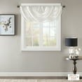 thumbnail image 5 of Madison Park Elena Faux Silk Waterfall Embellished Valance, White, 38"W x 46"L, 5 of 5