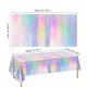 thumbnail image 2 of Mantel Desechable Plástico Impermeable | Rosa | 137x183cm | Artículos de fiesta para la mesa de comedor en casa | Resistente a las manchas de un solo uso | Se adapta a mesas rectangulares | Fácil de, 2 of 6