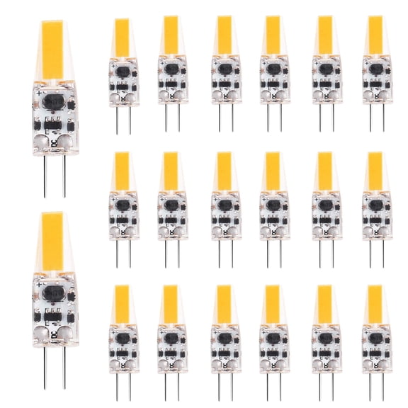 GRV 20PCS G4-1505 3W LED Light Bulbs Equivalent to 20W Halogen Bulb,Super Bright AC12V/DC12-24V 6000K Cool White Bulbs Replacement for RV Indoor Lights and Outdoor Landscape Lighting