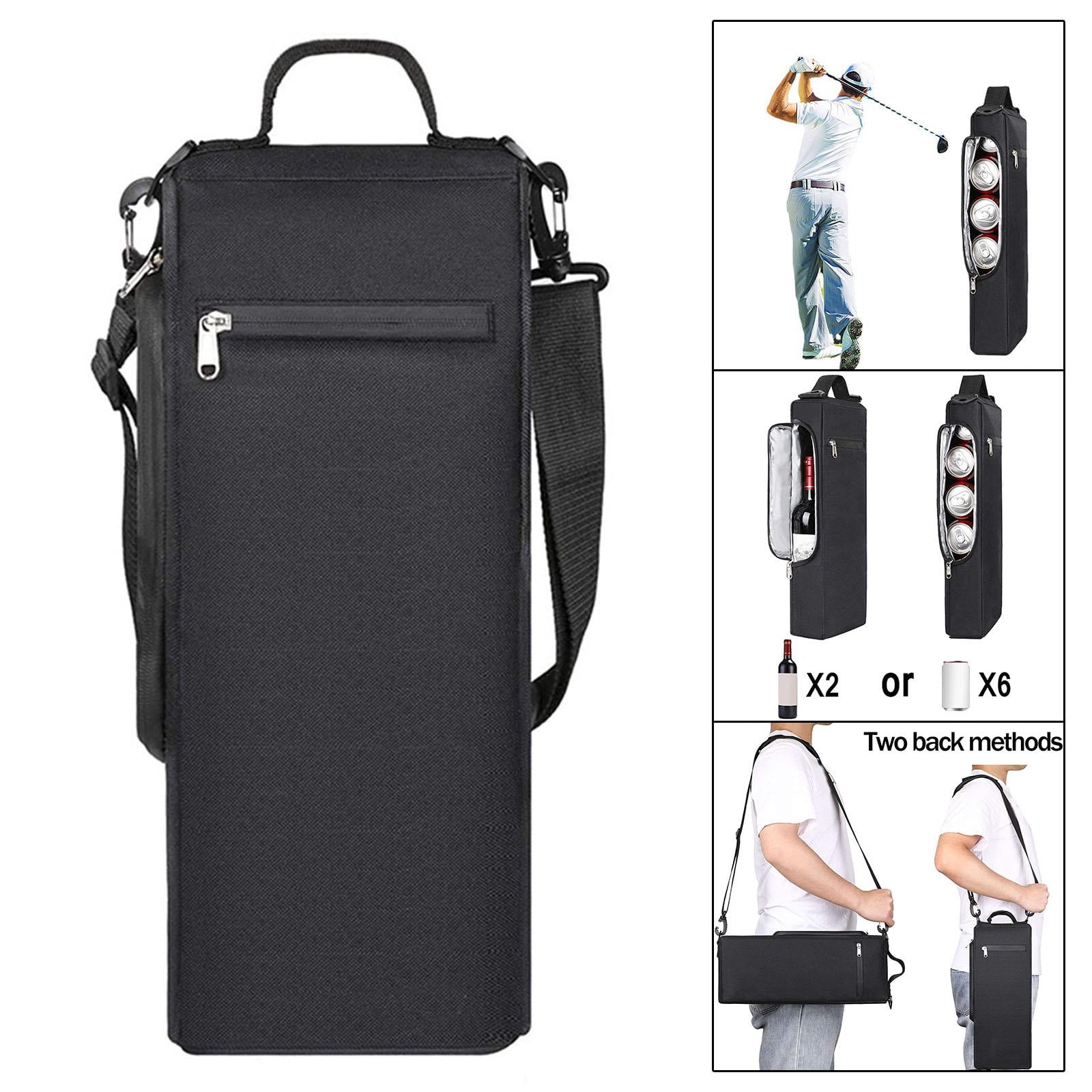 Baoblaze Golf Bag Portable with Adjustable Shoulder Strap 6 2 Bottles Bag for