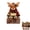 D, variant on Family Christmas Stocking Holder Shelf Sitters, Christmas Stocking Stand Holder with Plaid Design, Hidden Hooks & Dangling Legs for Fireplace Mantel