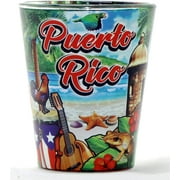 Puerto Rico Scene In and Out Shot Glass