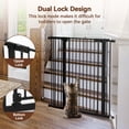 thumbnail image 2 of DOMIPET 42'' Extra Tall Pet Gate, 29.5''-43'' Wide Pressure Mounted Dog Gate for Doorways & Stairs, Black, 2 of 7