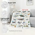 thumbnail image 6 of Types of Sharks Custom Name Blanket Gifts for Girls Boys Women - Super Soft Cozy Warm Throw Sheet for Couch Bed Sofa Office Decor All Season 60"x80" for Adult, 6 of 6