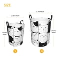 thumbnail image 2 of Lsque Doodle Cute Cat pattern Laundry Hamper Basket, Tall Woven Rope Hamper Basket for Clothes, Lightweight Storage Basket, Collapsible Waterproof-Medium, 2 of 8
