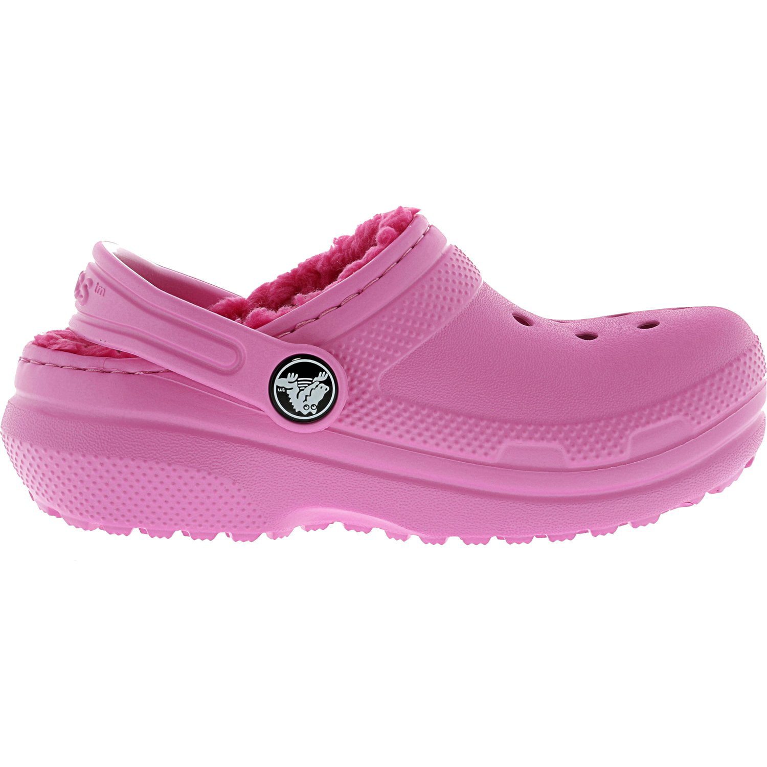 Crocs Classic Lined Clog Party Pink / Candy Rubber Slipper - 3M ...