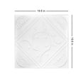 thumbnail image 2 of R02 - Diamond Wreath Foam Glue-up Ceiling Tile in Ultra Pure White - Satin (Behr) (129.6 Sq.ft / Pack) - 48 Pieces, 2 of 8