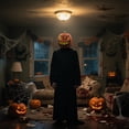 thumbnail image 5 of Pumpkin Figurine 2 Piece Spooky Double Face Jack O Lantern Set for Halloween Party Indoor and Outdoor Yard Decor, 5 of 8