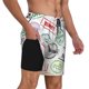 thumbnail image 2 of Balery Stamp Set Collection Bañador para hombre, shorts de playa de secado rápido con entrepierna y forro de compresión-XX-Large, 2 of 6