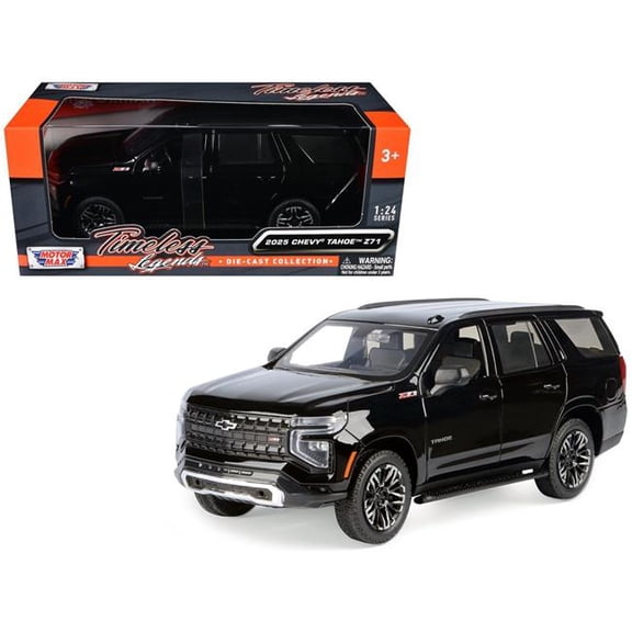 Motormax  2025 Chevrolet Tahoe Z71 Black Timeless Legends Series 1-24 Scale Diecast Model Car