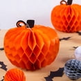 thumbnail image 4 of Matsuzay 10 piezas exquisita decoración papel calabaza colgante decoración linternas Halloween calabaza linterna Kits de decoración para fiestas Negro, 4 of 6