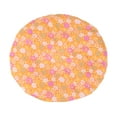 thumbnail image 4 of Unique Bargains 1 Pc Ditsy Floral Double Layer Shower Cap for Bathroom Yellow PE Polyester, 4 of 6