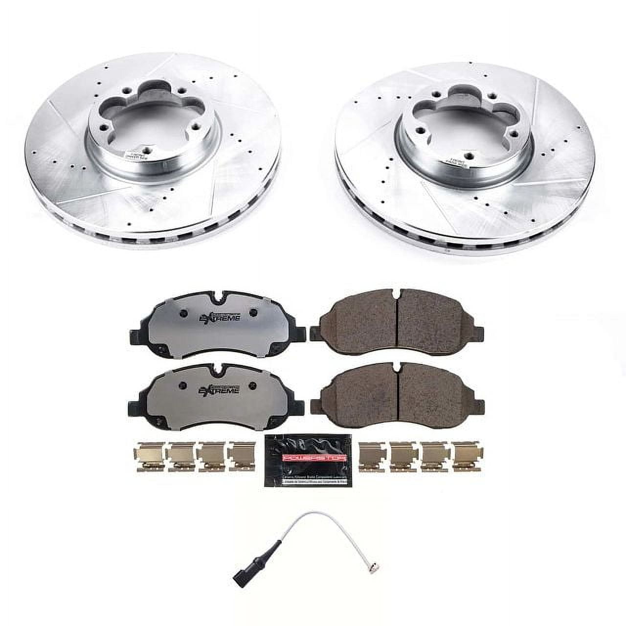 PowerStop Front Z36 Truck & Tow Carbon-Fiber Ceramic Brake Pad and Drilled and Slotted Rotor Kit Fits: FORD Select Models K8979-36