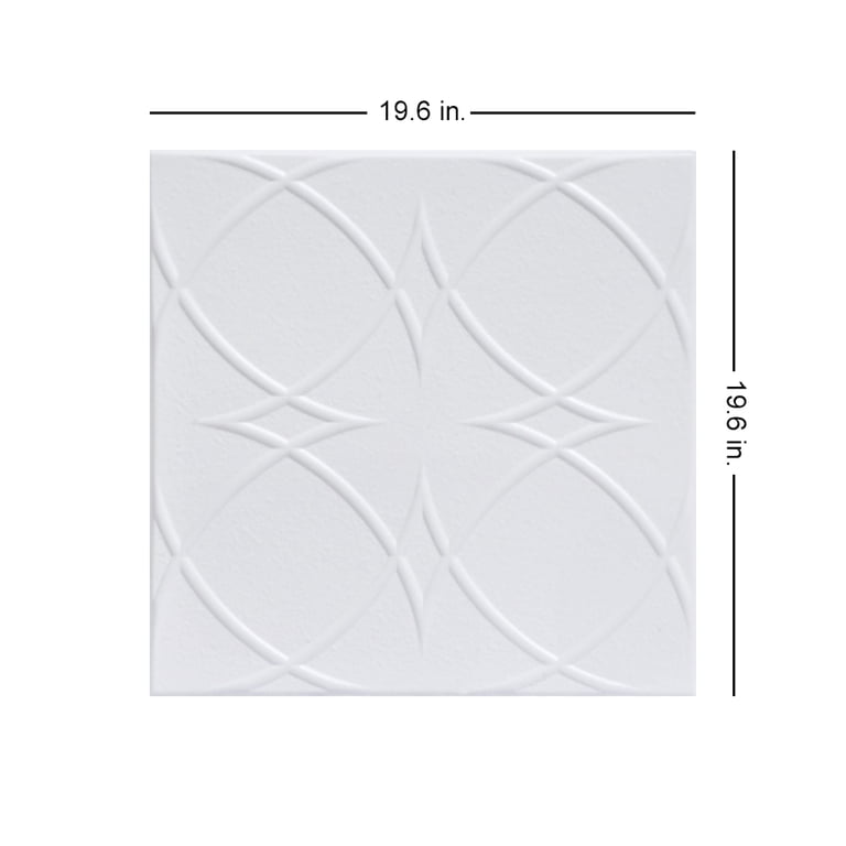Have A Question About A La Maison Ceilings Circles And Stars Light Brass 1 6 Ft X 1 6 Ft Decorative Foam Glue Up Ceiling Tile 21 6 Sq Ft Case R82 8lb