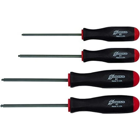 

Bondhus 11640 Set of 4 Square Recess Screwdrivers sizes #0-3