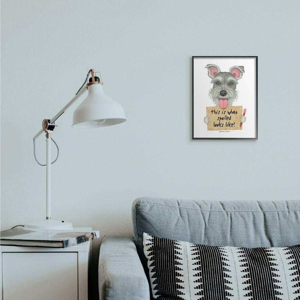 Stupell Industries Scotty Dog 'What Spoiled Looks Like' Pet Phrase Designed by Danny Gordan