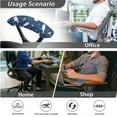 thumbnail image 4 of SCRAWLGOD Seal Spots Lemon Removable Office Chair Slipcover with Armrest Protector 3 Pieces Set Stretch Swivel Chair Covers Comfy Universal Desk Chair Protector, S, 4 of 7