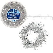 Rite Lite 13017 22 ft. Silver Dreidels Chanukah Wire Garland, Pack of 6