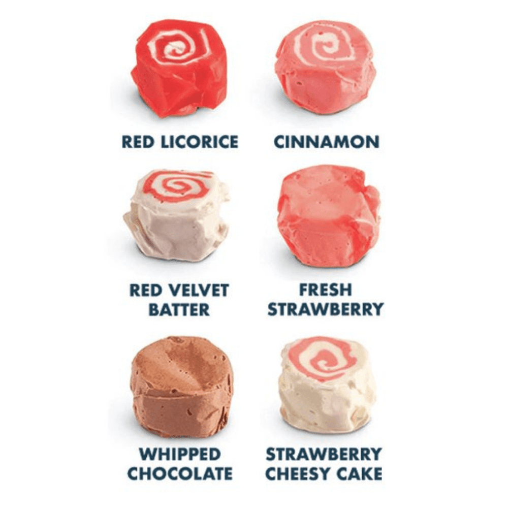 Taffy Shop Valentine's Day Mix Salt Water Super Soft Taffy - Personal (7oz) Bag